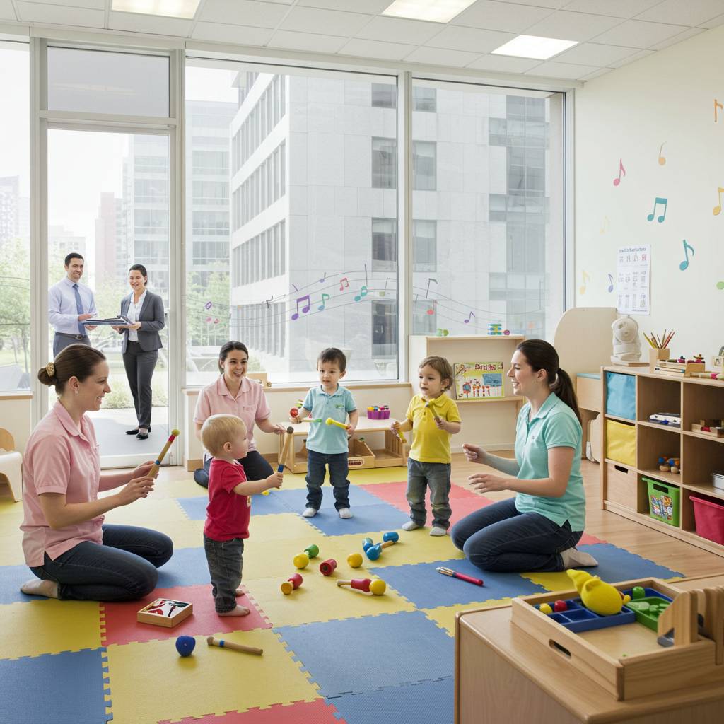 働くママパパの強い味方!リトミックを取り入れた企業内保育所の魅力と選び方